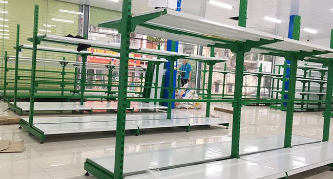 Dự án lắp đặt kệ trưng bày siêu thị điện máy Năm Hoa