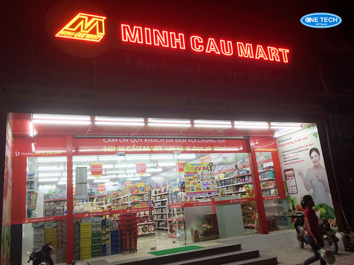 Dự án lắp đặt kệ siêu thị Minh Cầu Mart
