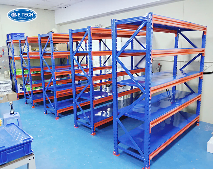 Kệ sắt kho trung tải 5 tầng One Tech