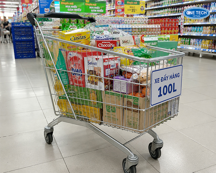 Xe đẩy hàng siêu thị 100L