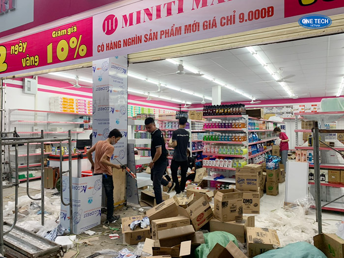 Dự án lắp đặt kệ siêu thị Miniti Mart