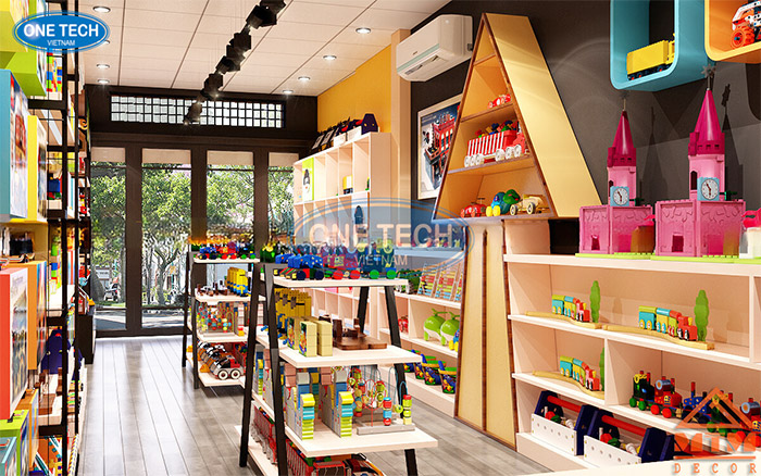 Mẫu thiết kế cửa hàng đồ chơi trẻ em