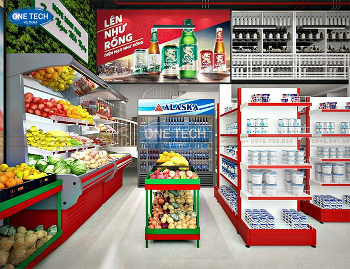 Mẫu thiết kế siêu thị có diện tích 60m2