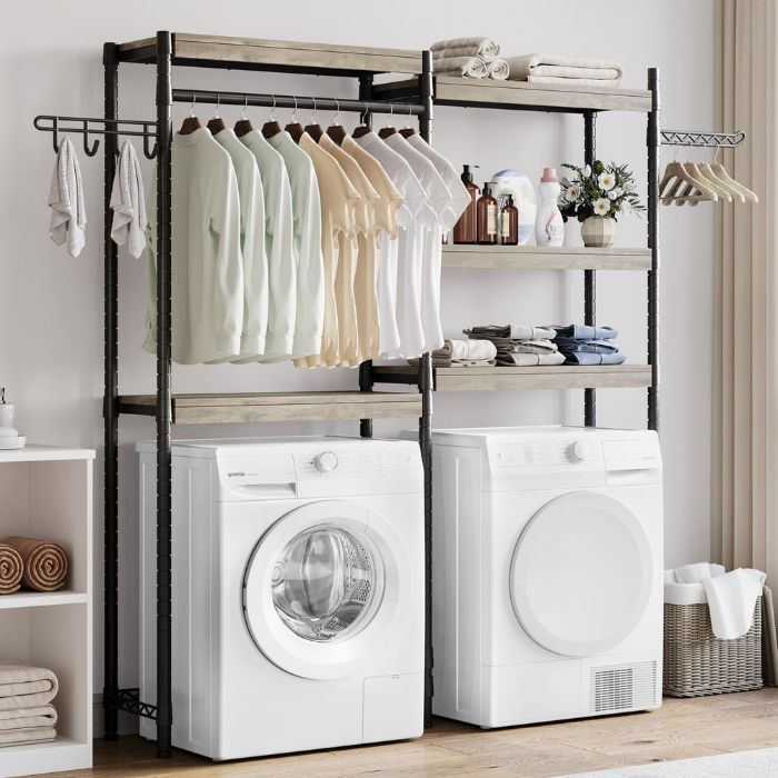 Sử dụng kệ trưng bày máy sấy, máy giặt có nhiều ưu điểm vượt trội