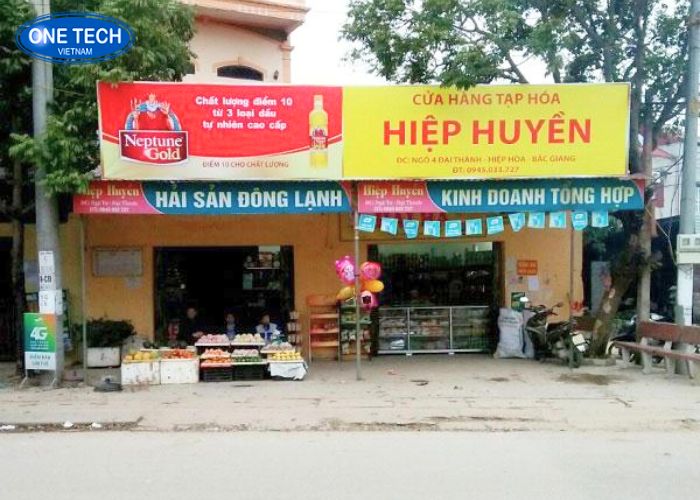 Thiết kế bảng hiệu đơn giản nhưng thu hút