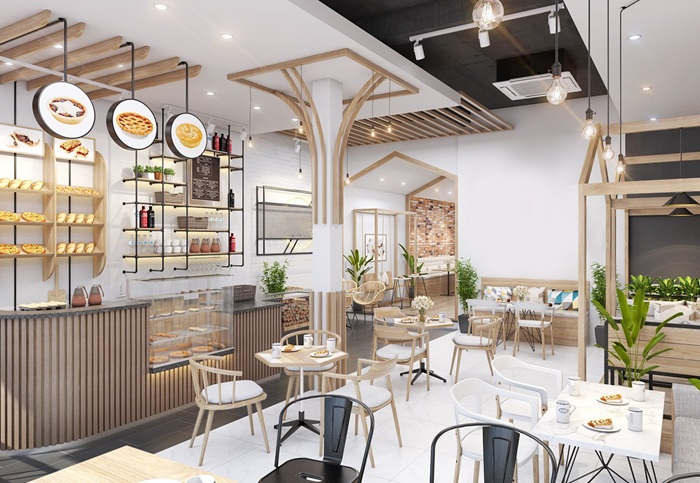 Cửa hàng trà sữa hiện đại