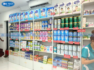Hệ thống tủ kệ đa năng lưu trữ sữa bỉm