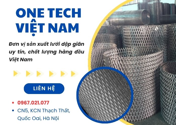 One Tech chuyên sản xuất lưới mắt cái dập giãn uy tín chất lượng