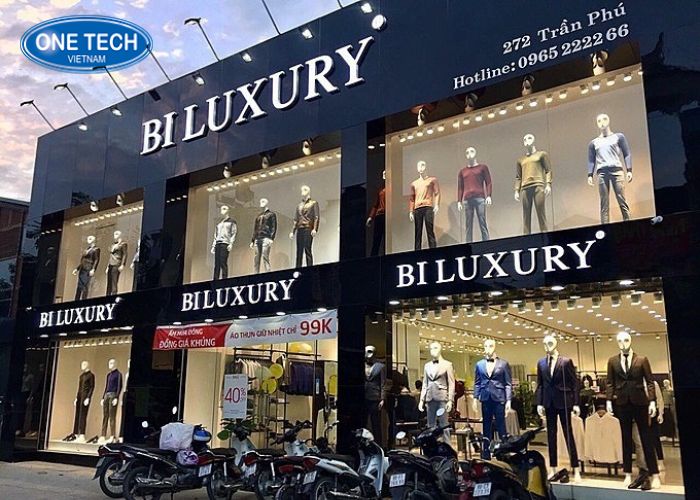 Tên shop “BI Luxury” là nơi cung cấp hàng thời trang cao cấp