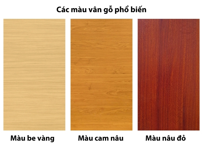 Các màu gỗ phổ biến tại One Tech