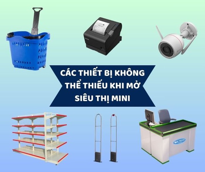 Cửa hàng cần có các trang thiết bị cơ bản