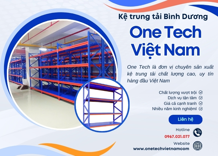 One Tech là đơn vị sản xuất kệ trung tải chất lượng