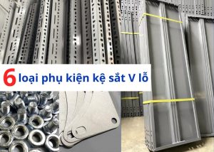 Phụ kiện kệ sắt V lỗ