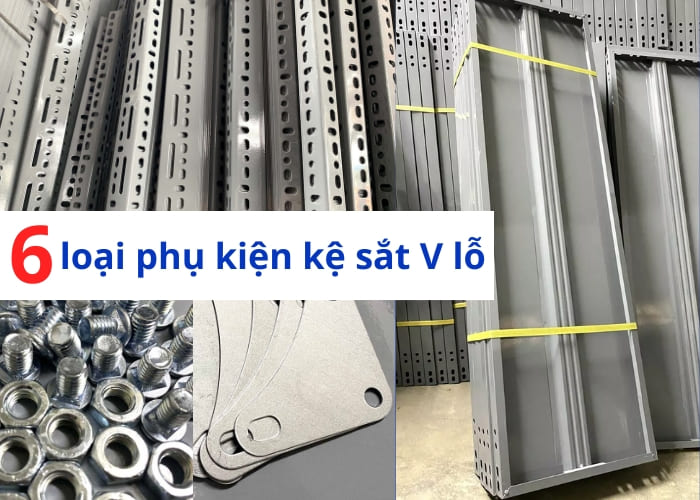 Phụ kiện kệ sắt V lỗ