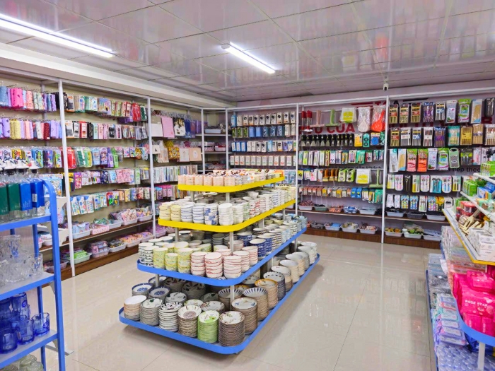 Cửa hàng gia dụng hoàn thành gọn gàng và đẹp mắt