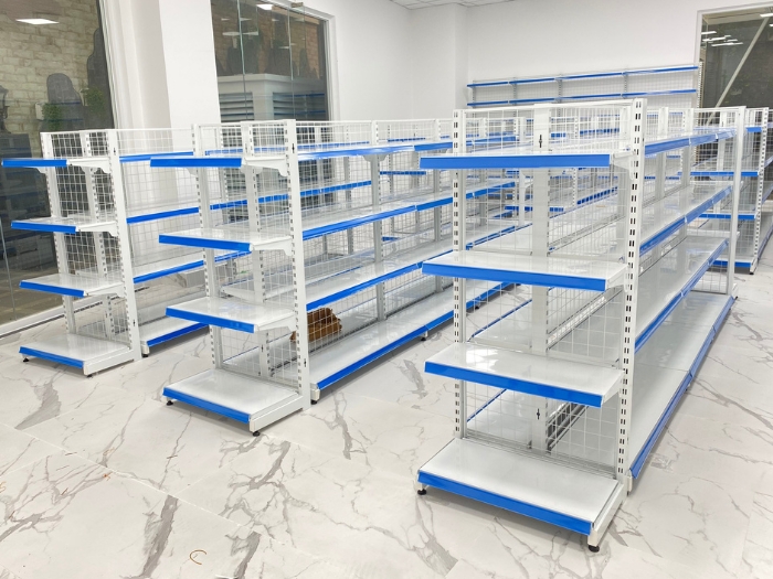 Mẫu kệ siêu thị chuyên dừng trưng bày hàng hóa