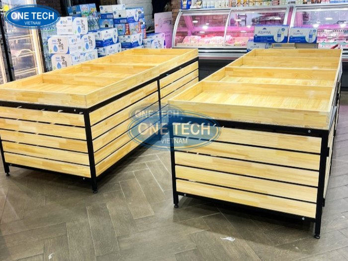 Ụ gỗ trưng bày hoa quả có sức tải lớn