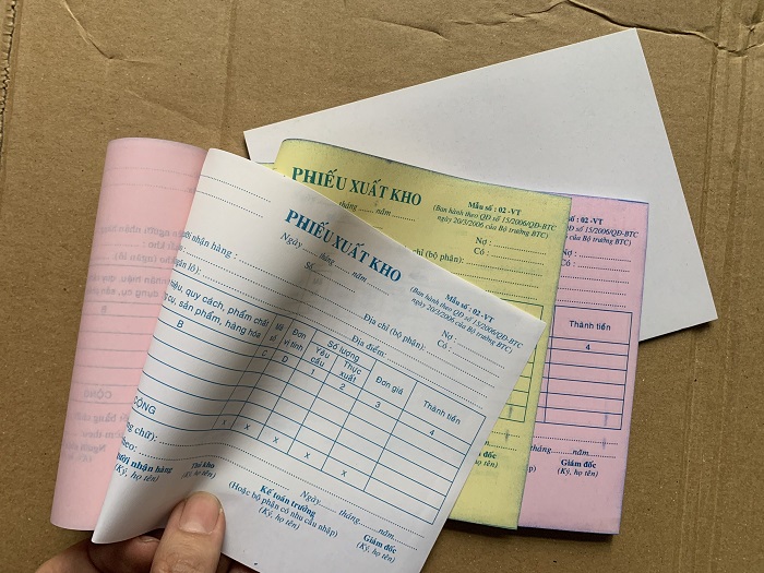Phiếu xuất kho là một loại chứng từ nội bộ của doanh nghiệp