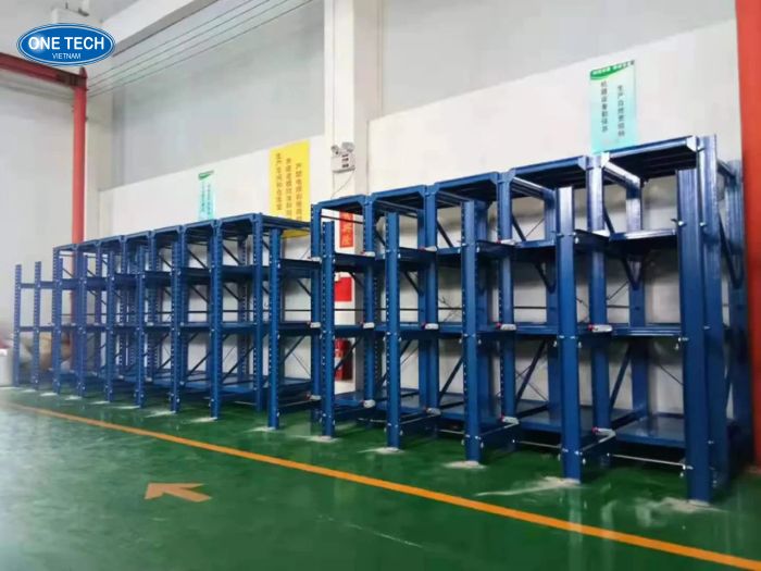 Kệ khuôn thường được ứng dụng rộng rãi trong các ngành công nghiệp