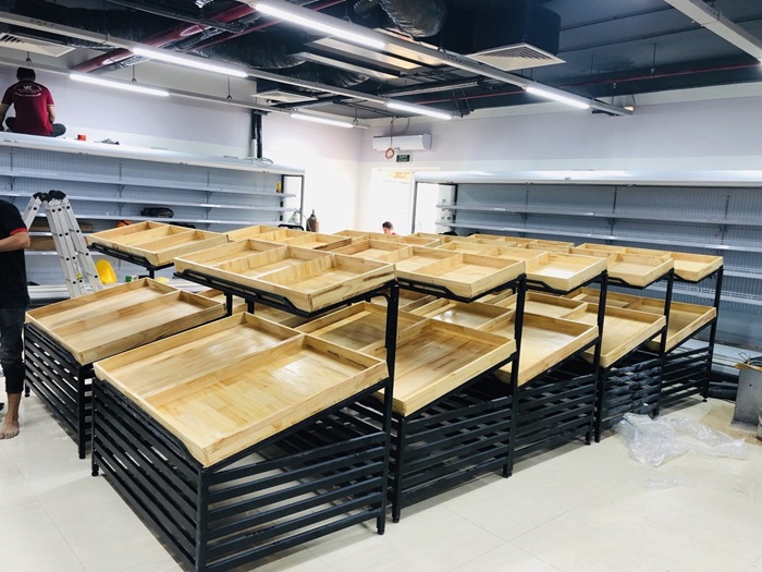 Kệ trưng bày rau củ quả rất phù hợp để set quà tặng