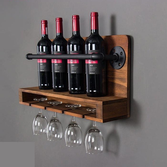 Kệ mini treo tường cho quầy bar gia đình