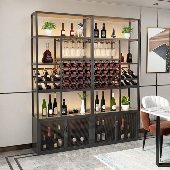Kệ sắt dùng cho quầy bar