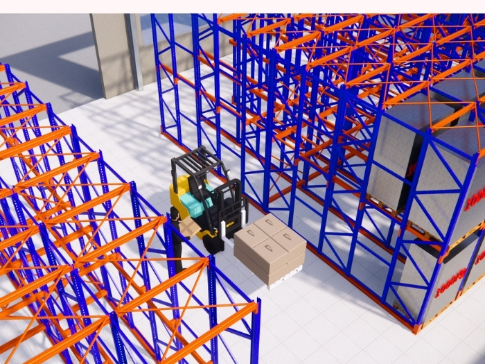 Bố trí lối đi hợp lý trong sơ đồ kho chứa hàng