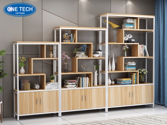 Giá bán kệ khung sắt phối gỗ phù hợp cho mọi khách hàng