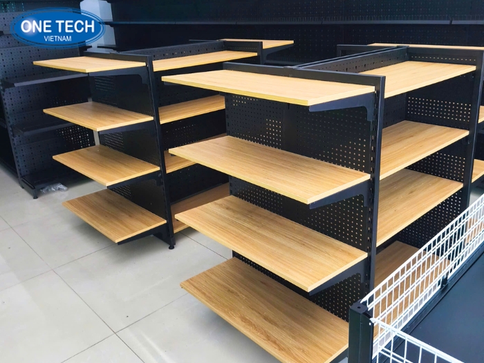 Hình ảnh dự án kệ sắt mâm gỗ One Tech 7
