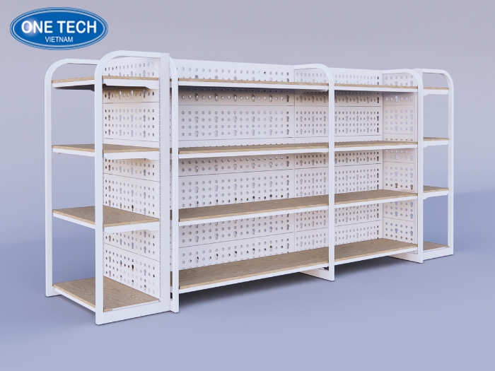 Kệ gỗ khung sắt kích thước đa dạng