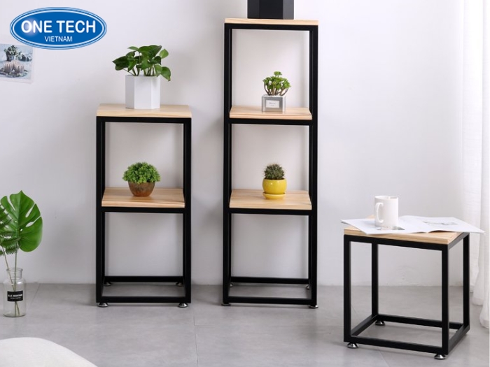 Kệ sắt mặt gỗ sở hữu nhiều điểm nổi bật