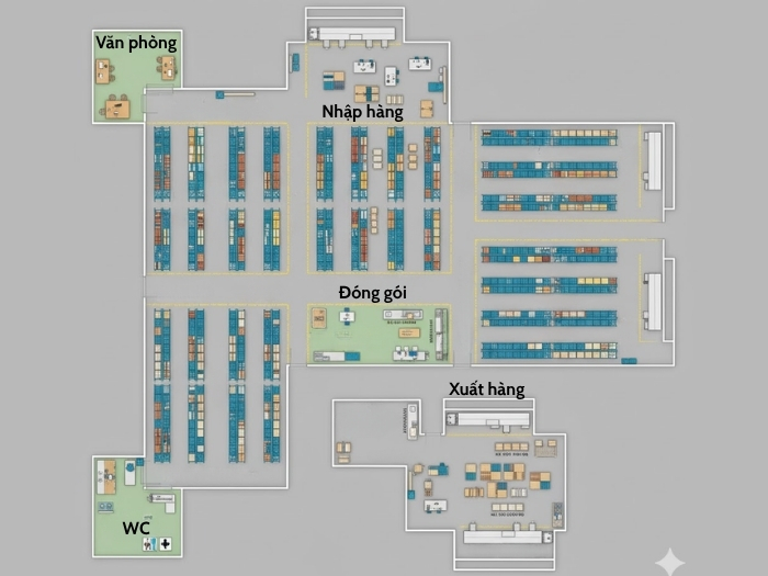 Sơ đồ kho hỗn hợp