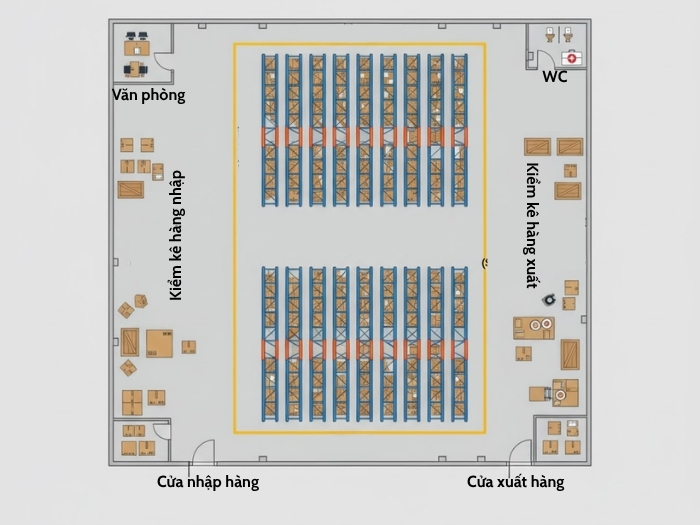 Tổng hợp các mẫu sơ đồ kho phổ biến nhất