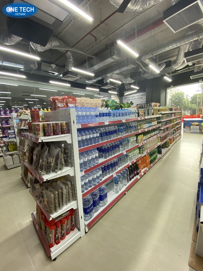 Kệ siêu thị đôi có mặt ở hầu hết không gian bán lẻ