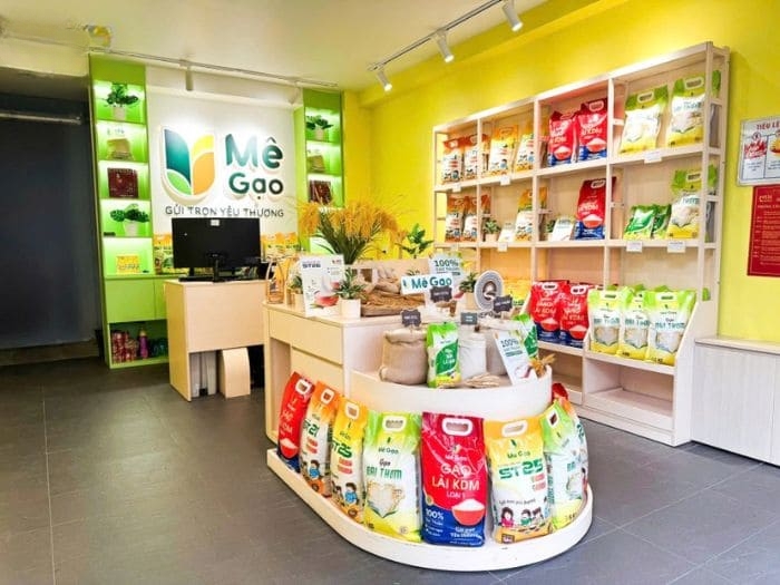 Mẫu thiết kế cửa hàng kinh doanh gạo 15