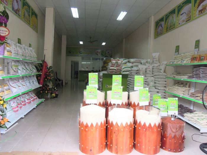 Mẫu thiết kế cửa hàng kinh doanh gạo 16