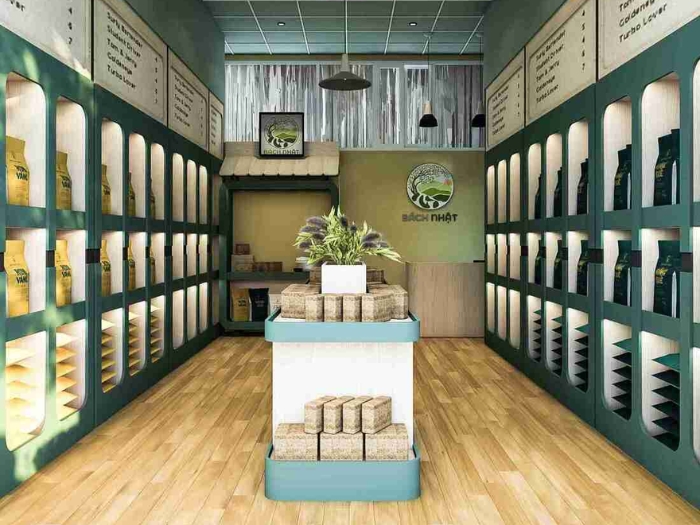 Mẫu thiết kế cửa hàng kinh doanh gạo 4