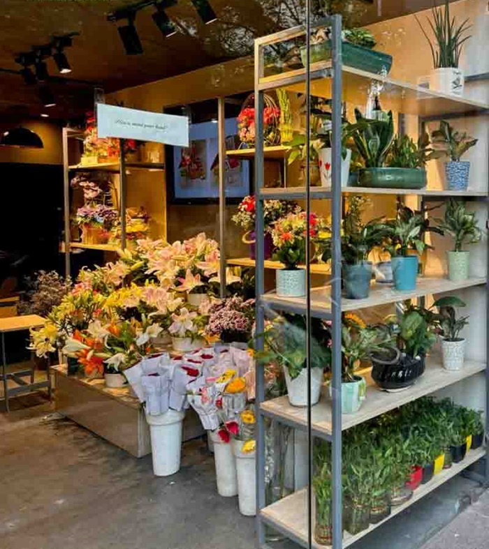 Mẫu thiết kế shop hoa nhỏ, tối ưu diện tích