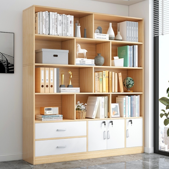 Kệ gỗ phối ngăn tủ tiện lợi