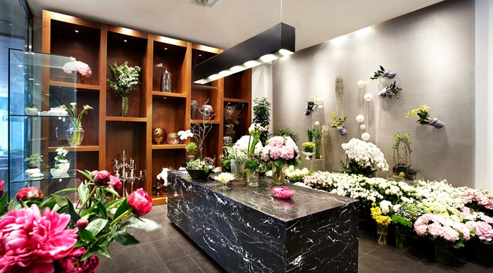 Mẫu thiết kế shop hoa phong cách hiện đại