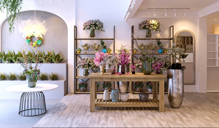 Shop hoa tươi phong cách Tây âu