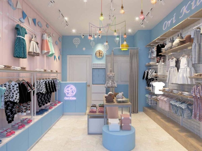 Mẫu thiết kế shop quần áo trẻ em 12