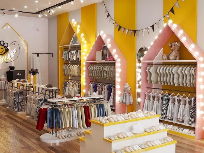 Mẫu thiết kế shop quần áo trẻ em 14
