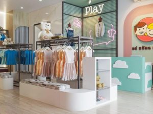 Thiết kế shop quần áo trẻ em