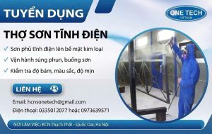 Tuyển dụng thợ sơn tĩnh điện - đi làm ngay, thu nhập tốt