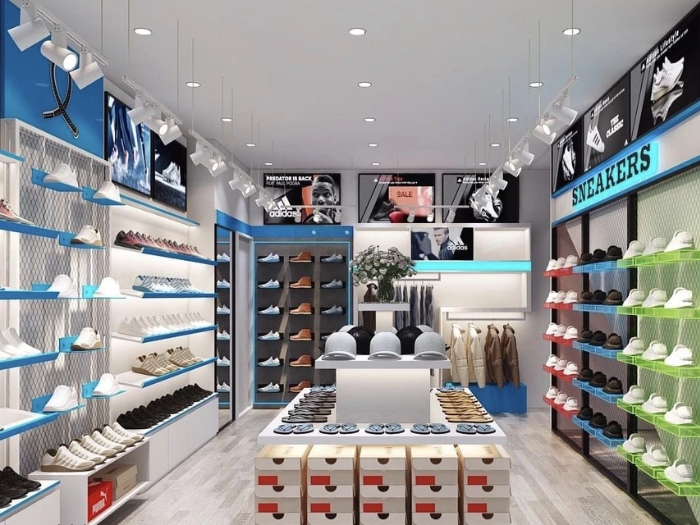 Mẫu thiết kế shop thể thao bình dân nhưng nổi bật