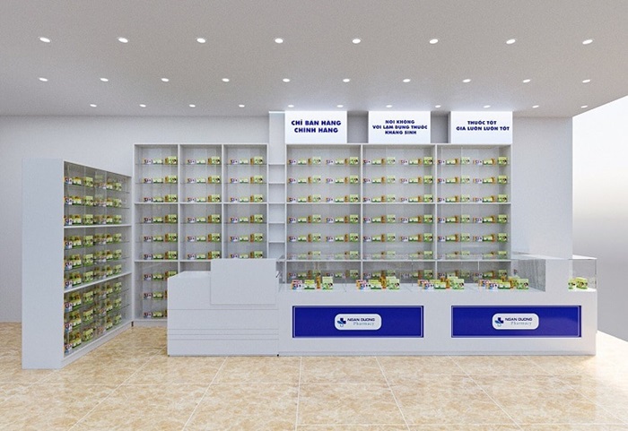 Cửa hàng có không gian mở, thoáng đãng