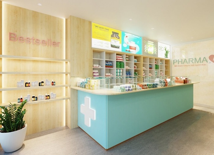 Chi phí thiết kế quầy thuốc tây