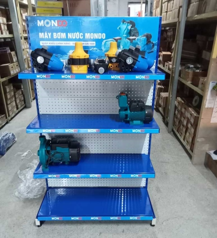 One Tech – Đơn vị cung cấp kệ trưng bày máy bơm chất lượng