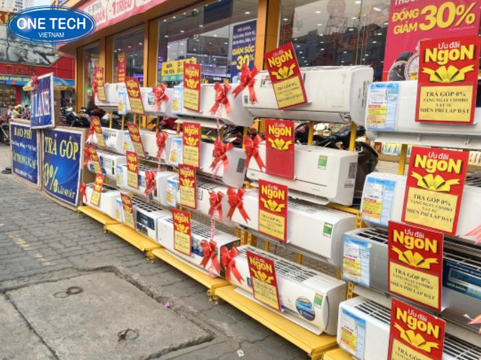 Kệ trưng bày máy lạnh, điều hòa thiết kế khác biệt